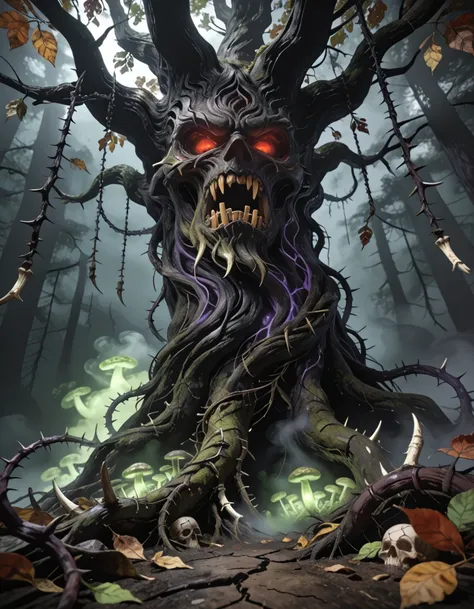 dark cursed druidic tree spirit pony