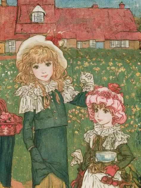 Greenaway-inspired Victorian Storybook LoRA