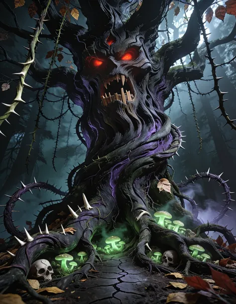 dark cursed druidic tree spirit