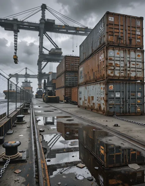 container docks illu