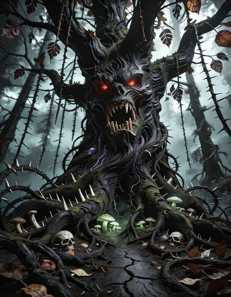 dark cursed druidic tree spirit illu