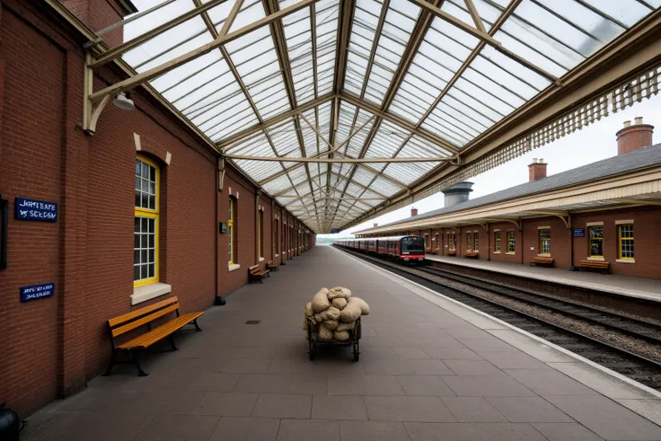 1920s British Train Station