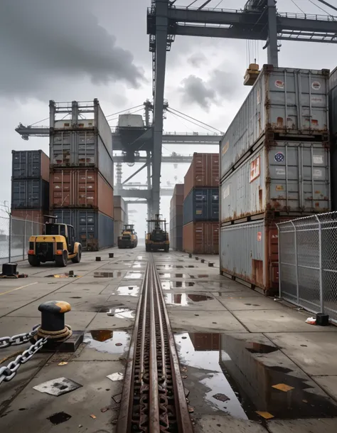 container docks pony