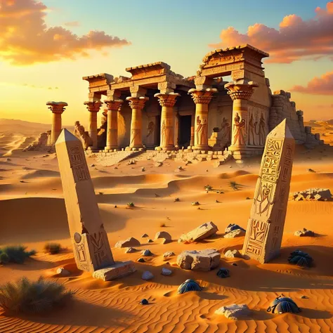 🏜️🗿Echoes of the ancient sands⛰️⭐  (Pony)