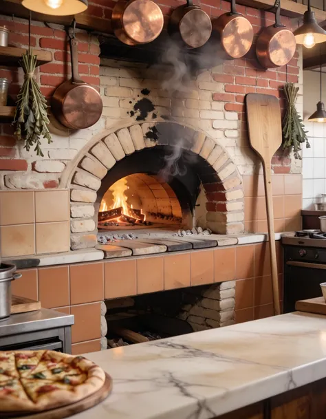 rustic pizzeria interior pony