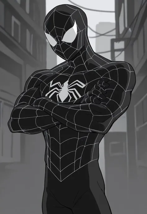 Symbiote Spider-Man "2008" Black Suit Ver.1 (Spectacular Spider-Man) [Illustrious/Pony]