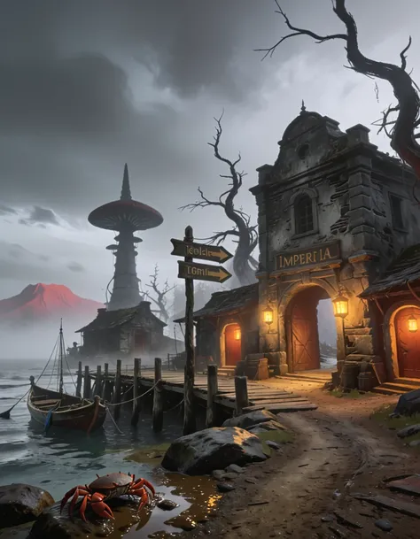 small coastal settlement
