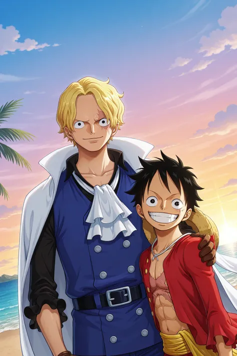 Monkey D. Luffy & Sabo - One Piece - (Illustrious) [Commission]_rel_260420