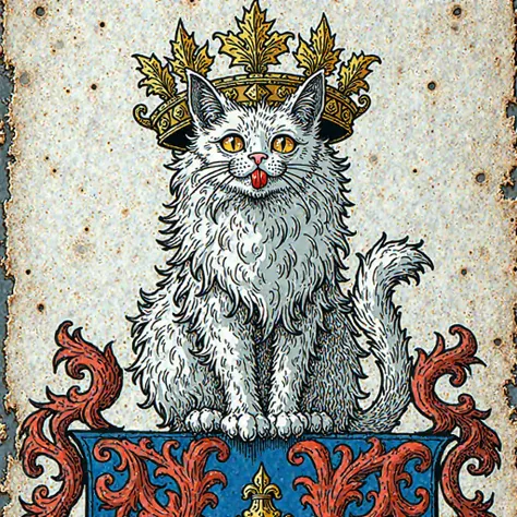 Medieval Manuscript Marginalia (Ugly Cats Style)