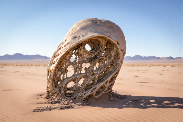 Desert Mysterious Alien Object