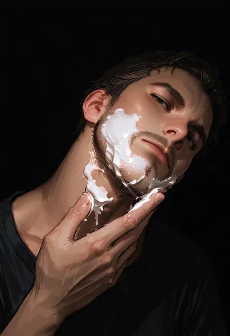 Applying Beard Cream