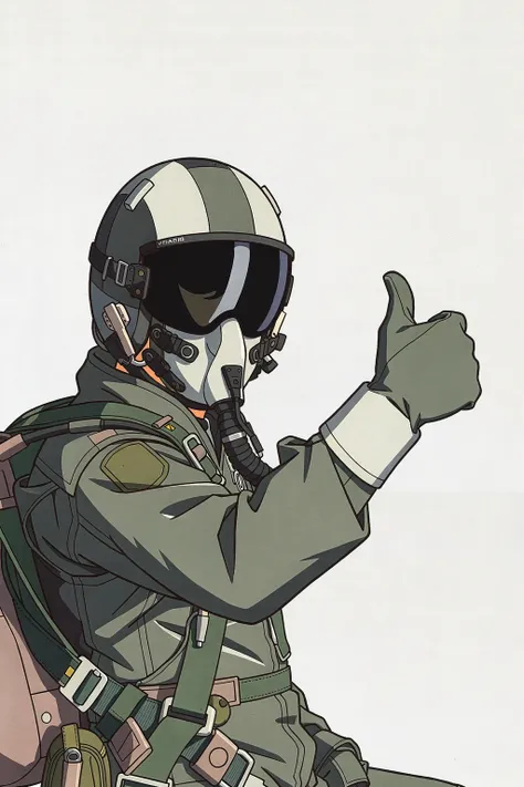 Anime Us fighter pilot outfit