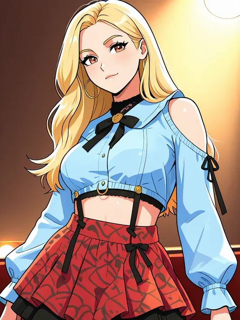 Blue Crop Top Red Skirt - IL_rel_260420