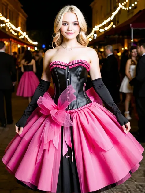 Black Corset Pink Tulle - Pony_rel_260420