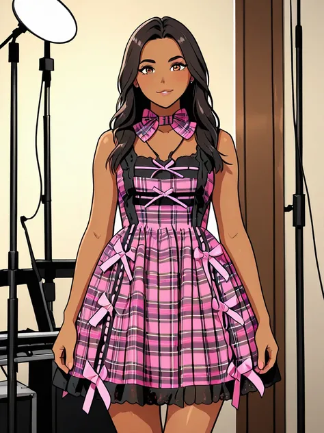 Pink Plaid Bow Dress - IL_rel_260420