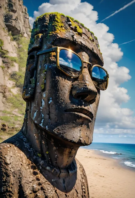 Moai Statue: Easter Island (Rapa Nui, Chile) [IL]