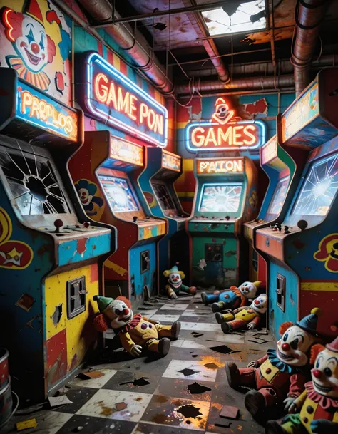 abandoned colorful game room illu_rel_260420