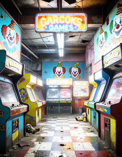 abandoned colorful game room pony_rel_260420