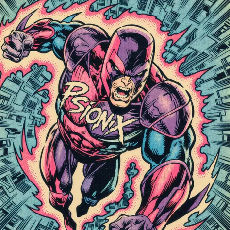 Psionix (90s Comic Style)