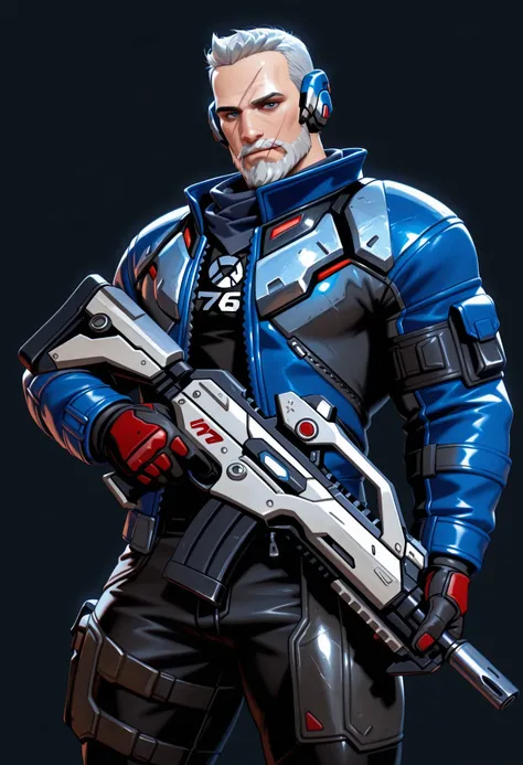 Soldier: 76 / Jack Morrison (Multiples outfits in versions below) from Overwatch (Illustrious XL)_rel_260420