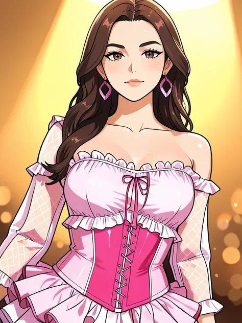 Pink Corset Ruffle Dress - IL_rel_260420
