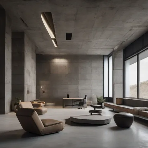 Brutalist Interior Architecture Generator -SDXL