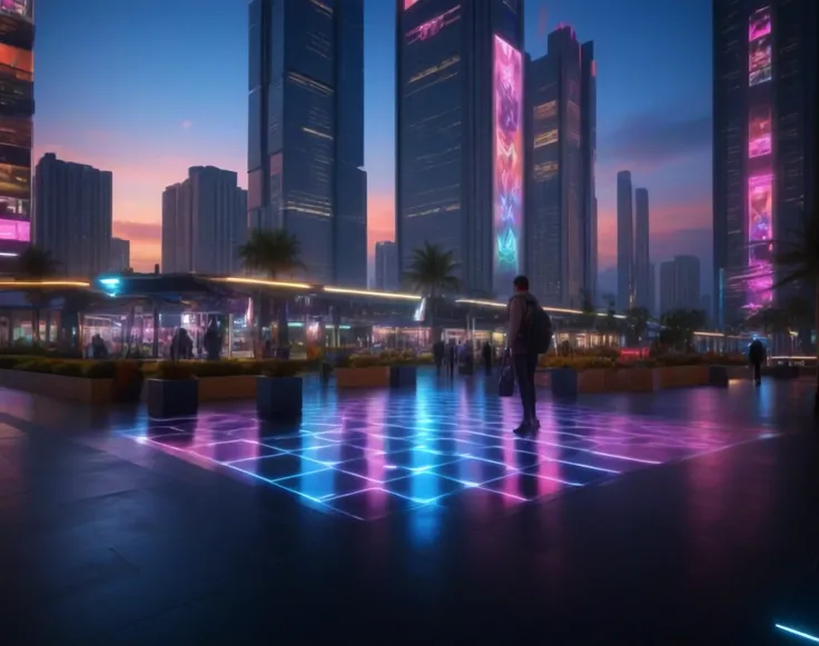 Cyberpunk Plaza (Background) (SDXL) (AD)_rel_260420