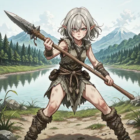 衣装LoRA 原始人衣装 [Primitive_Costume] PixAI_LoRA
