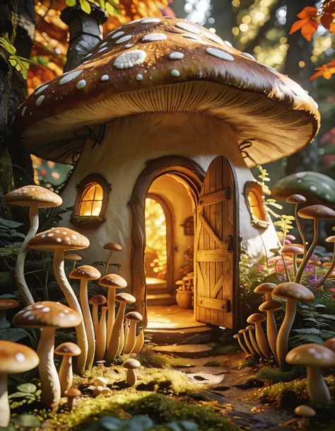 fantasy cottage shaped like a giant mushroom illu_rel_260420