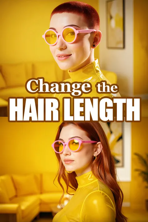 Slider-LORA : Face control - hair length