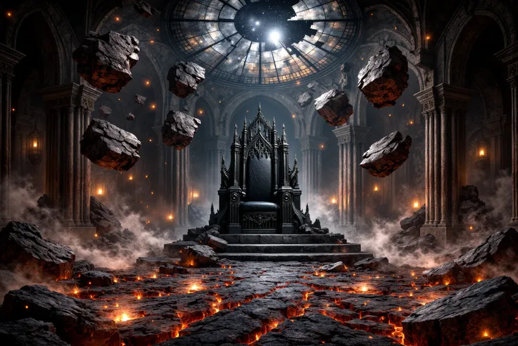 Dark Gothic Throne Room