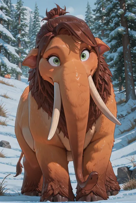 Furry Anthro Lora: Peaches (Ice Age)