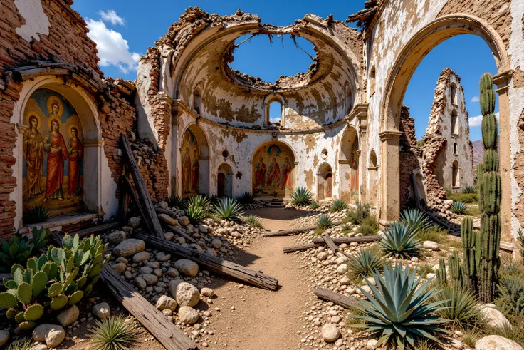 Ruined Desert Church