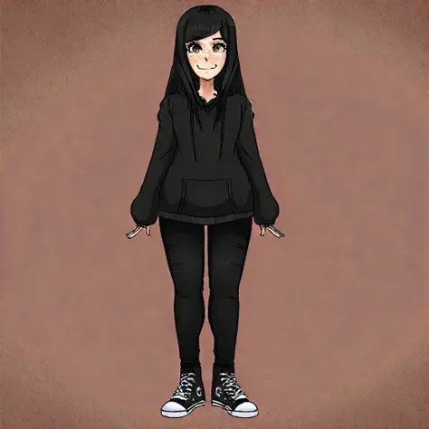 Dark Haired College Girl