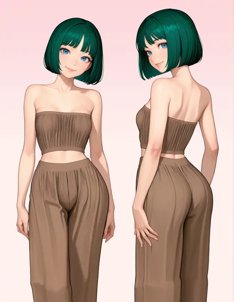 【COSTUME】Tube Top and Wide-Leg Pants