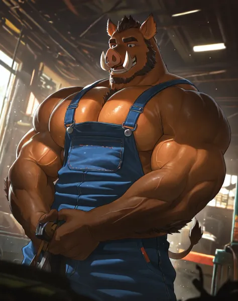 Salty Pound Cake Boar (Furry Art) (NoobAI) (AD)
