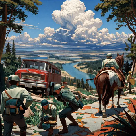 painterly postwar sci-fi