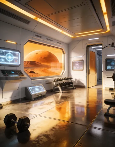 spaceship interior gym
