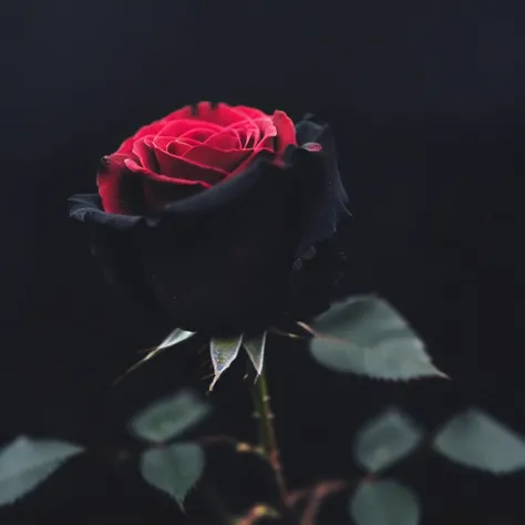 ROSE BLACK FLOWERS