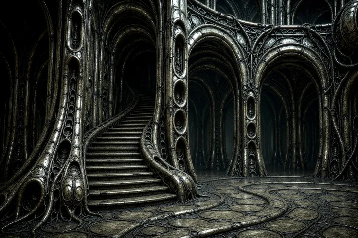 Hidden HRGiger Courtyard