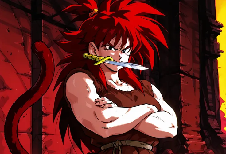Saiyan Knife Lady / Primitive Saiyan Woman (Dragon Ball Z)
