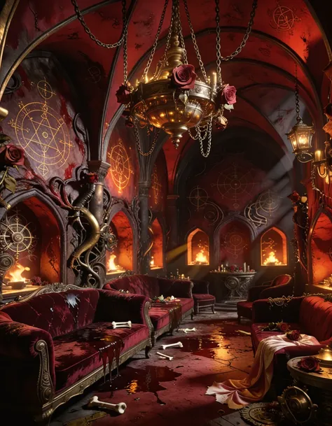 vaulted steampunk ritual salon