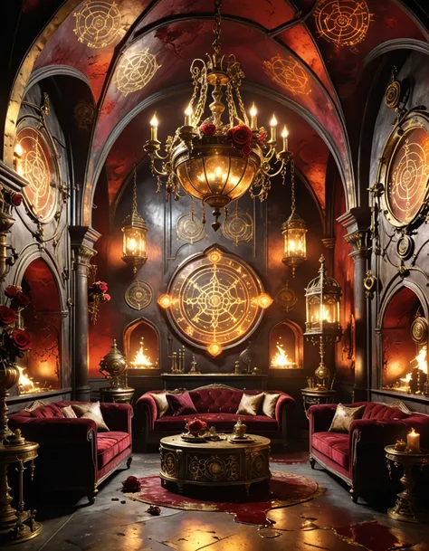 vaulted steampunk ritual salon pony