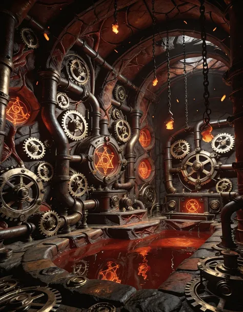 vaulted underground chamber illu