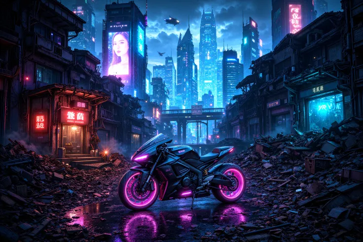 Cyberpunk Ruined District