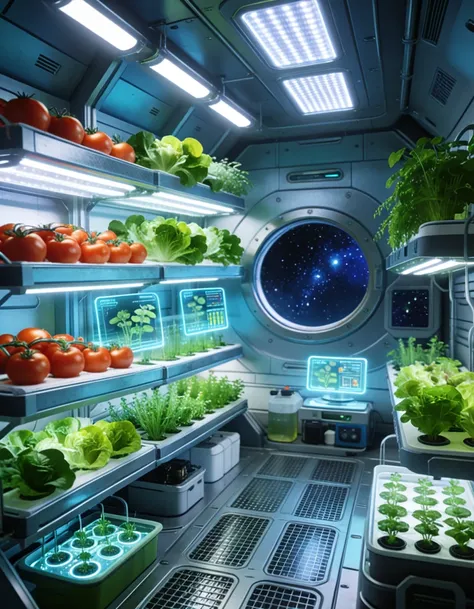 space station hydroponics bay