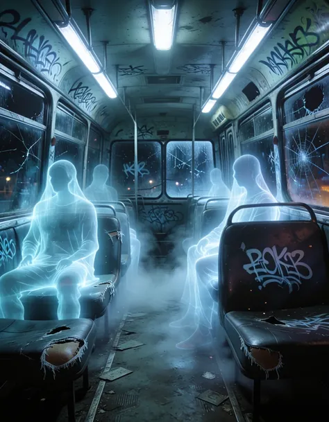 abandoned bus interior