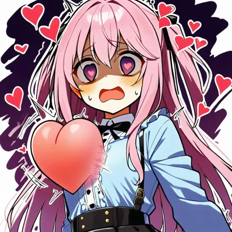 (Illustrious) cartoon heart out of chest (concept)