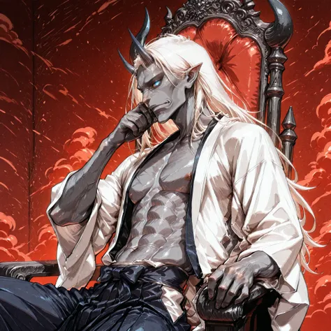 Grey Muscle Oni (Original character)