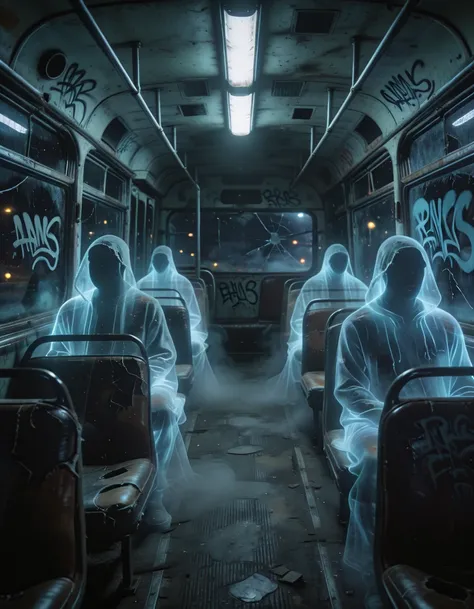 abandoned bus interior illu
